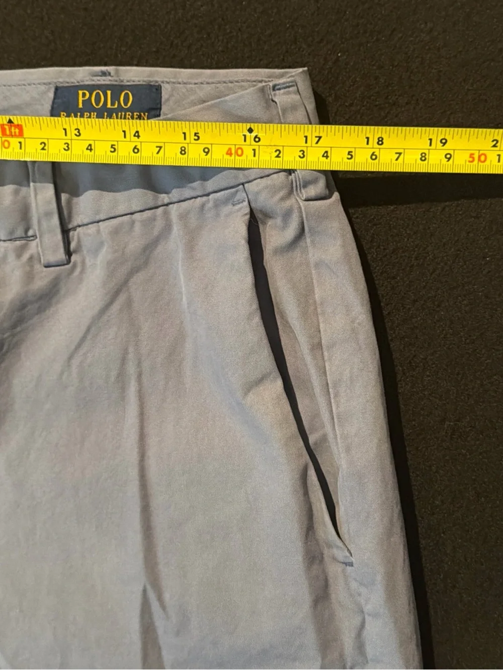 Polo by Ralph Lauren Blue Pima Cotton‎ Mens Shorts Size 34